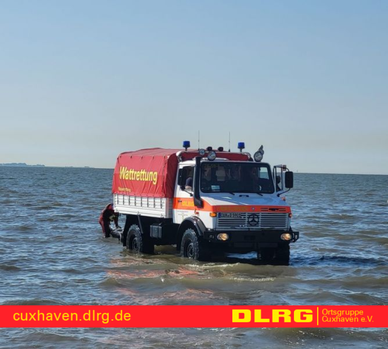 Wattrettungsunimog der DLRG